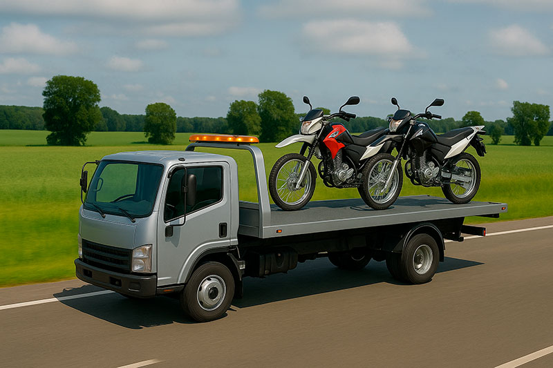 Imagem de guincho de motos